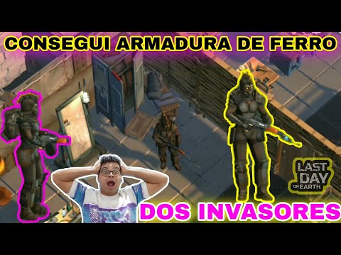 CONSEGUI ARMADURA DE FERRO DOS INVASORE - Last Day On Earth