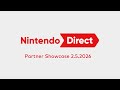 Nintendo Direct Partner Showcase 2 5 2026