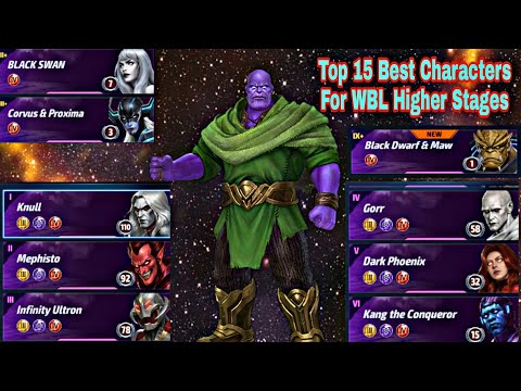 Top 15 Best Characters For WBL Higher Stages - Marvel Future Fight