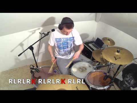 Beginner Drum Lesson - 16th note Linear Fill #2