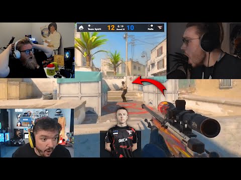 Streamers React to Ropz KQLY Jumpshot AWP Kill vs Team Spirit