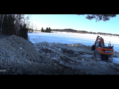 Rantapenkereen teko molskotilla
