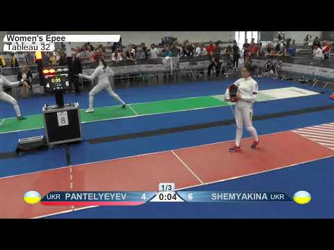 2019 738 T32 13 F E Individual Duesseldorf GER ZCH RED SHEMYAKINA UKR vs PANTELYEYEVA UKR