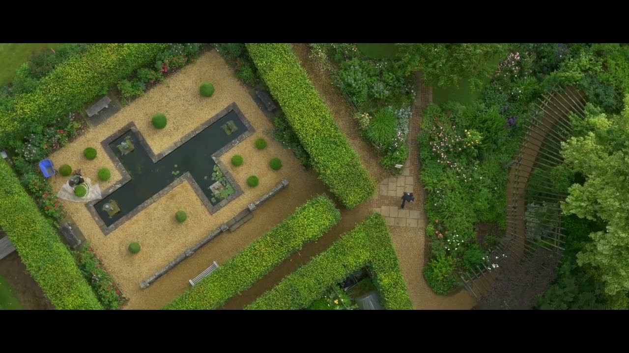 Barnsdale Gardens from above