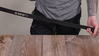 Кожаный брючный ремень для мужчин с квадратной пряжкой Grande Pelle 11678 черный