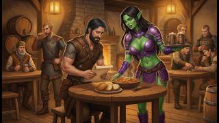 He Thought He’d Been Catfished… Until the Orc Woman Took the Empty Seat