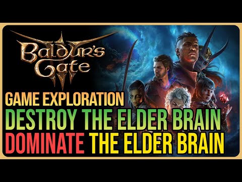 Destroy The Elder Brain VS Dominate The Elder Brain Baldur's Gate 3 Endings