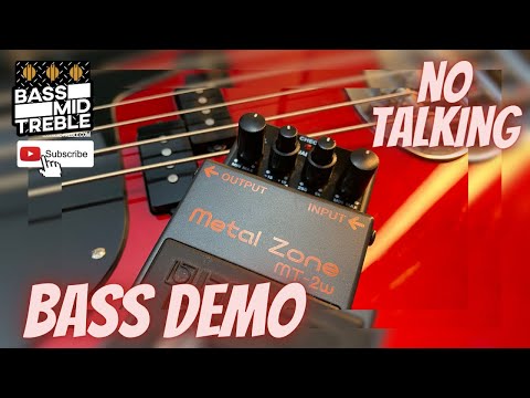 🤘 Boss MT-2W Metal Zone (Waza Craft) No Talking Bass Demo