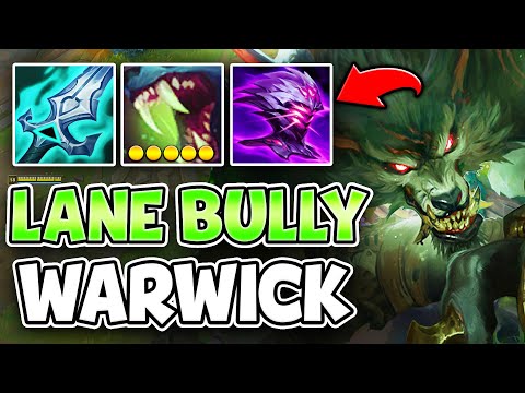 Warwick top is destroying high elo and it's a little unfair... (#1 LANE BULLY)