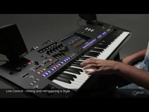 Live Control knobs / sliders - mixing & retriggering a Style. Yamaha Genos