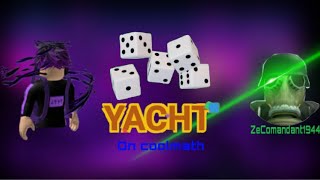 Playing YACHT with ZeComandant on coolmath (IN SCHOOL 👀)