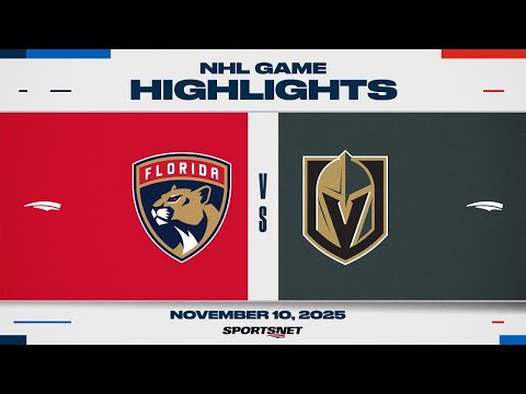 NHL Highlights | Panthers vs. Golden Knights - November 10, 2025