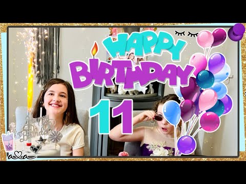Mein 11. Geburtstag &amp; meine Geburtstagsgeschenke (っ◔◡◔)っ ❤ Vlog 💜 Alles Ava