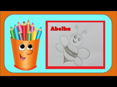 Como desenhar uma abelha bem fácil | Desenhos Fáceis para Você fazer em casa