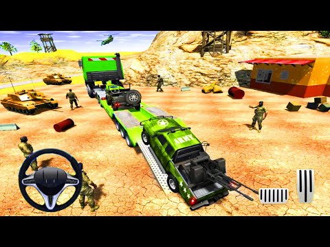 Big Size Army Jeep  Transport from Airport to Army Garage - Army Vehicle Transport Truck