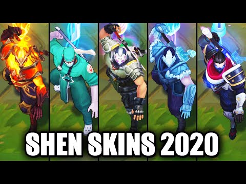 All Shen Skins Spotlight 2020 - PsyOps Latest Skin (League of Legends)