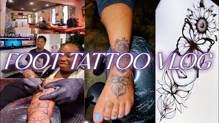 Fall Vlog 🍂 🍁| Getting My Foot Tattoo