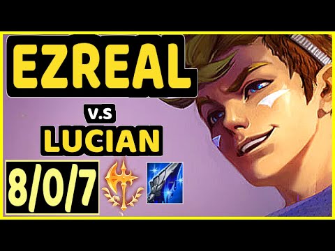 BMAV (EZREAL) vs LUCIAN - 8/0/7 KDA BOTTOM ADC CHALLENGER GAMEPLAY - KR