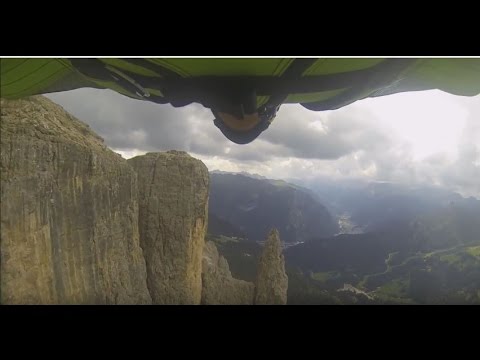 Viral Video UK: Base jump from the Dolomites in Northern Italy