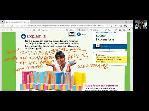EnVision Grade 7 Accelerated Pre-Algebra 5-5: Factor Expressions