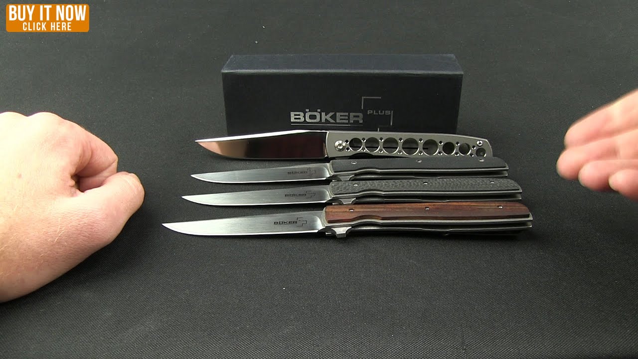 Boker Plus Thunder Storm Plunge Lock Knife Aluminum (3.6" Satin)  01BO790 