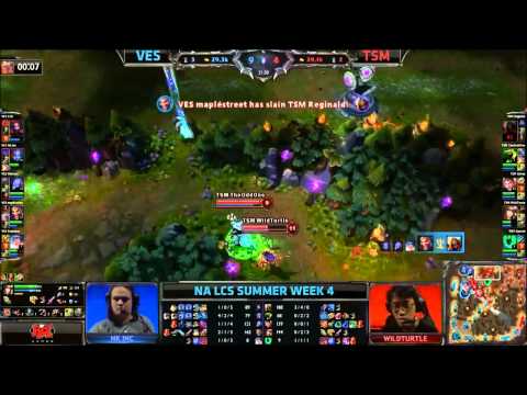 VES vs TSM - Maplestreet snipes Reginald with Draven Ult I NA LCS Summer Week 4