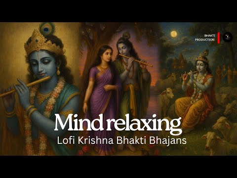 Mind relaxing Krishna bhajans |  25 minutes non-stop lofi Krishna bhakti songs | Bhakti production