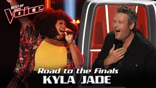 Jennifer Hudson&#39;s Background singer SLAYS The Voice Stage! | Road to The Voice Finals