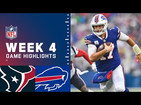 Texans vs. Bills Week 4 Highlights | NFL 2021