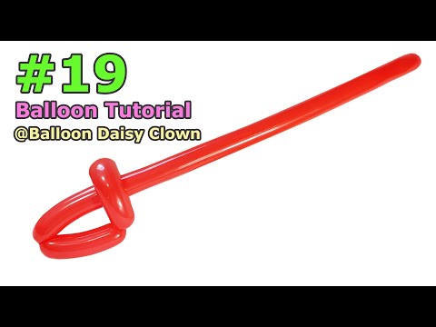How to make a balloon sword #19 BALLOON modelling for beginners