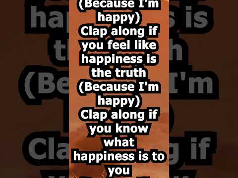 Pharrell Williams - Happy | Lyrics Scrolling