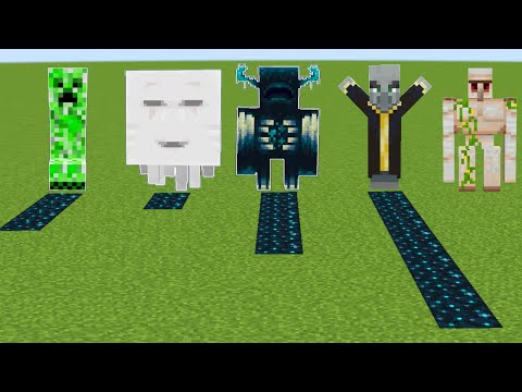 Sculk Generation By All Mobs In Minecraft || Which Minecraft Mob Generates The Most Sculks ??