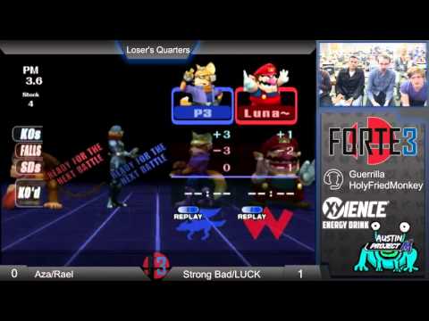Forte 3-Aza/Rael (Blue) vs Strong Bad/Luck (Red) LSFs