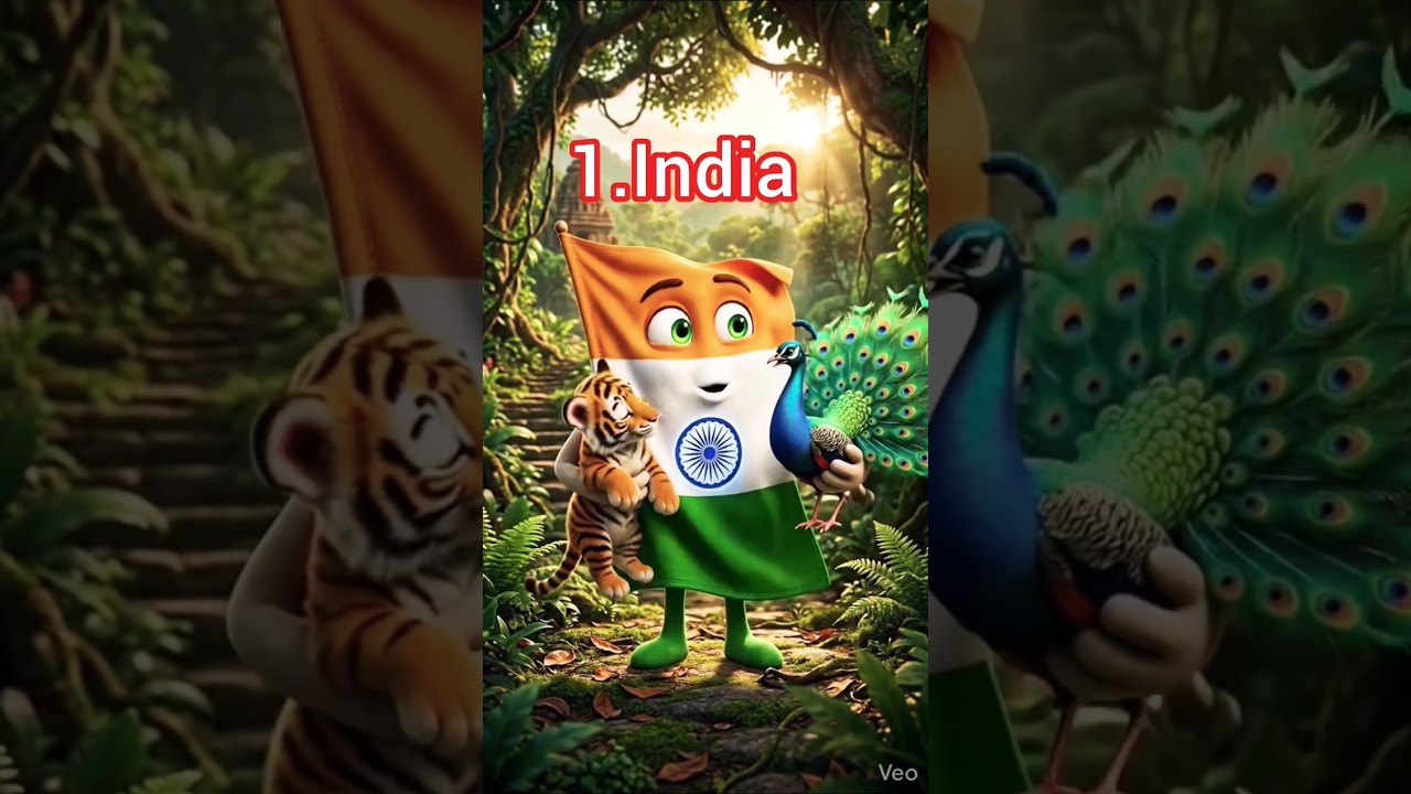 Countries and their national  animals and birds #ai #trendingshorts #shorts #youtubeshorts