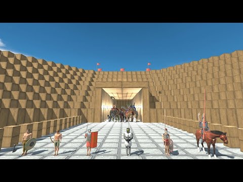 Ancient Faction Warriors in Colosseum vs ALL UNITS Animal Revolt Battle Simulator