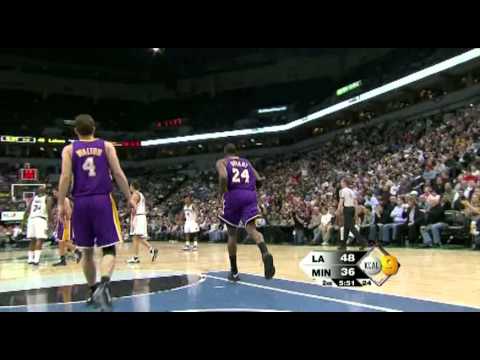 02 13 2008   Lakers vs  Timberwolves   Kobe Highlights 60 FPS