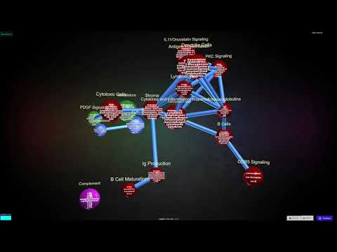 CompBio 'Omics Analysis Tool: Visualization of Knowledge Map from 500 Immune Marker Genes