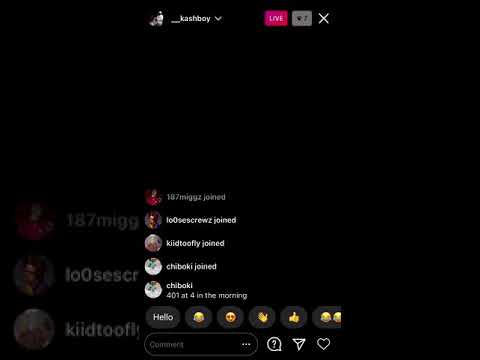 Kashboy Previews a unreleased track on ig live
