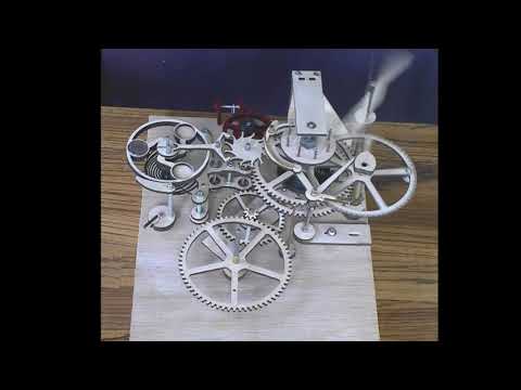 A model of the remontoire action on John Harrisons longitude watch H4