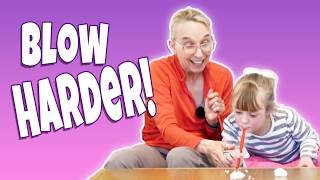 Too Quiet When Talking? Try These Blowing Activities 👧🏼💨 | Low Tone PT #211