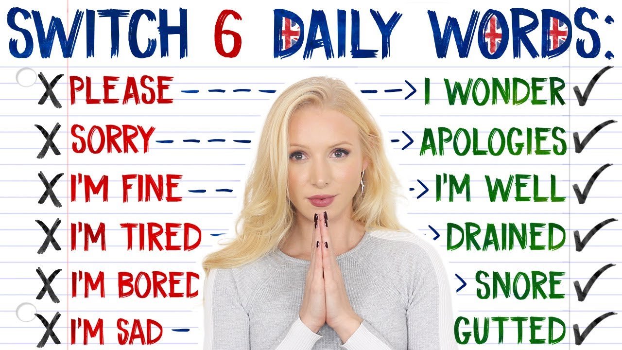 AVOID Repeating These 6 Everyday Words in Daily English Conversation (+ Free PDF & Quiz)