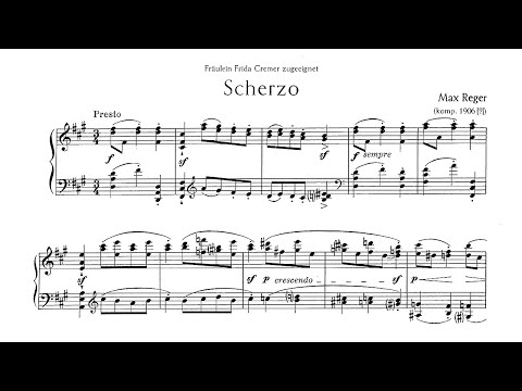 Reger: Scherzo in F sharp  minor - Hans-Dieter Bauer, 1968 - MHS 1920