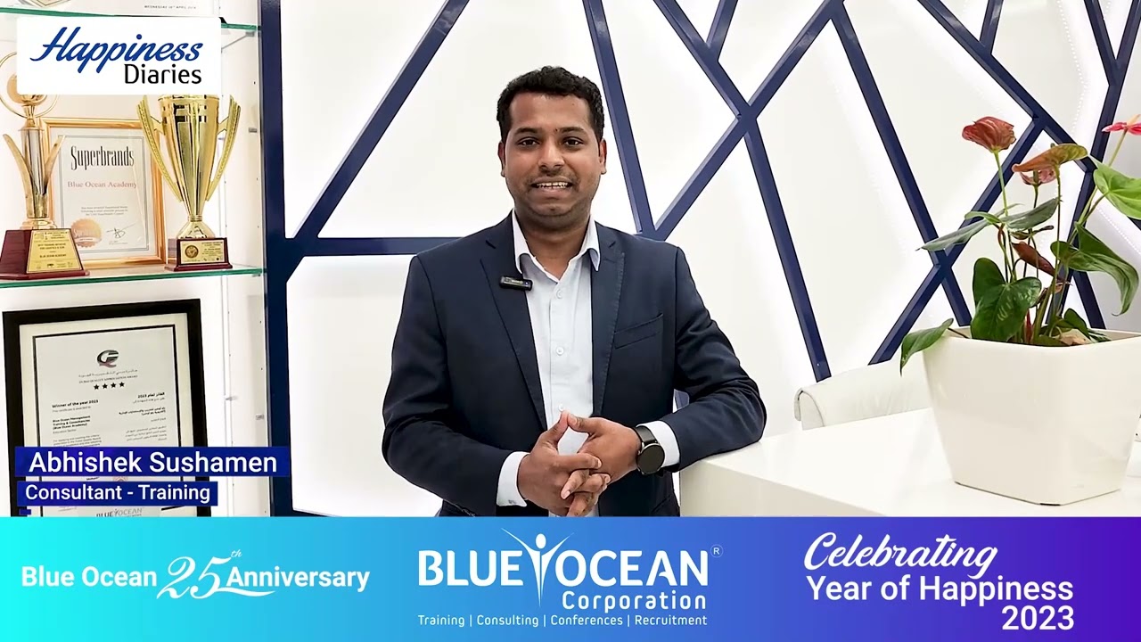 Blue Ocean Corporation Happiness Diaries 2023 - Abhishek Sushamen