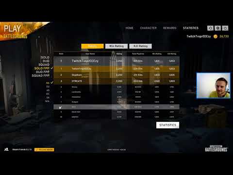 sprEEEzy reaches PUBG Rank #1 on EU and NA Solo FPP at the same time