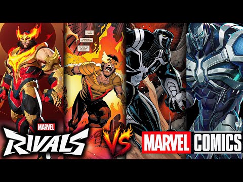 Marvel Rivals vs MARVEL Comics : The Epic Character Faceoff