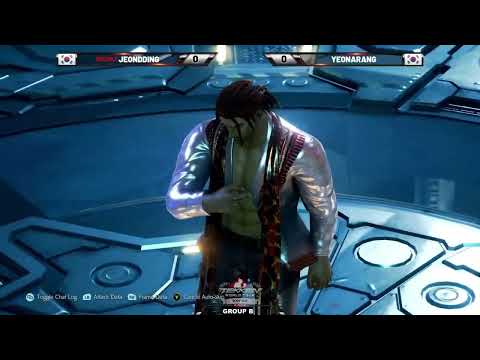 Tekken 7 | TWT 2022| JEONDDING ( EDDY ) VS YEONARANG ( HWOARANG )| Korea Regional Finals Group B