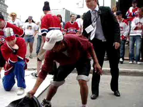 Drunk Hockey Fan - Montreal Canadiens vs Pittsburgh Penguins