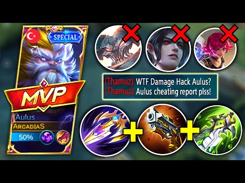 CRAZY DAMAGE BUILD!!🔥 DOMINATE THE GAME IN 10 MINUTES |  AULUS MOBILE LEGENEDS