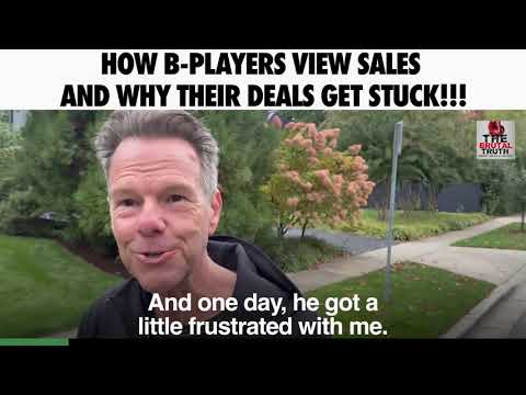 A-PLAYERS VIEW SALES VERY DIFFERENTLY AND THAT IS WHY THEY WIN!!!