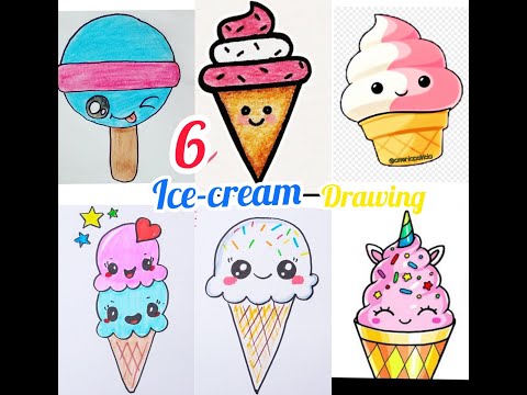 5ice cream 🍦drawing shorts/beautiful ice-cream drawing/moms drawing